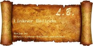 Linkner Belinda névjegykártya